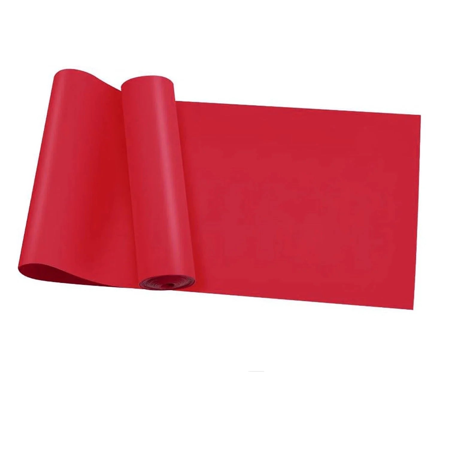 Red Yoga Pilates Resistance Band Long Training Stretch Bands for Physical Therapy Lower Body Home Gym Strength Elastic Exercise Band