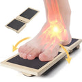 Ankle Strengthener Exerciser for Sprained, Single Foot Balance Board, Non-Slip Wood Wobble Board., BLACK