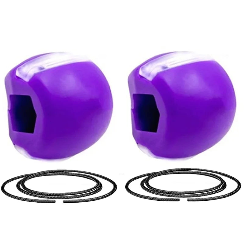 Silica Gel Face Fitness Ball Jaw Exerciser Facial Toner Reduce Double Chin Relax Ball Gym Fitness Training Jawline Simulator