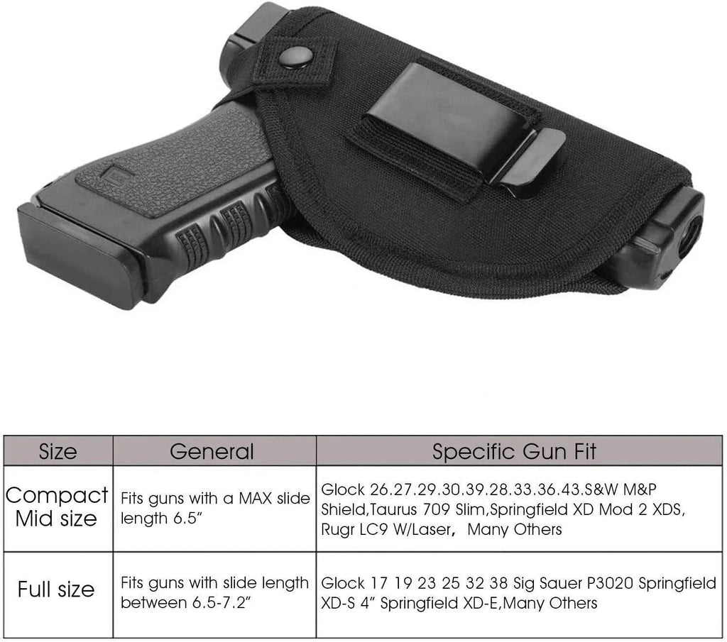 Gun Holster Tactical Concealed Carry Left Right Hand Pistol IWB OWB Universal