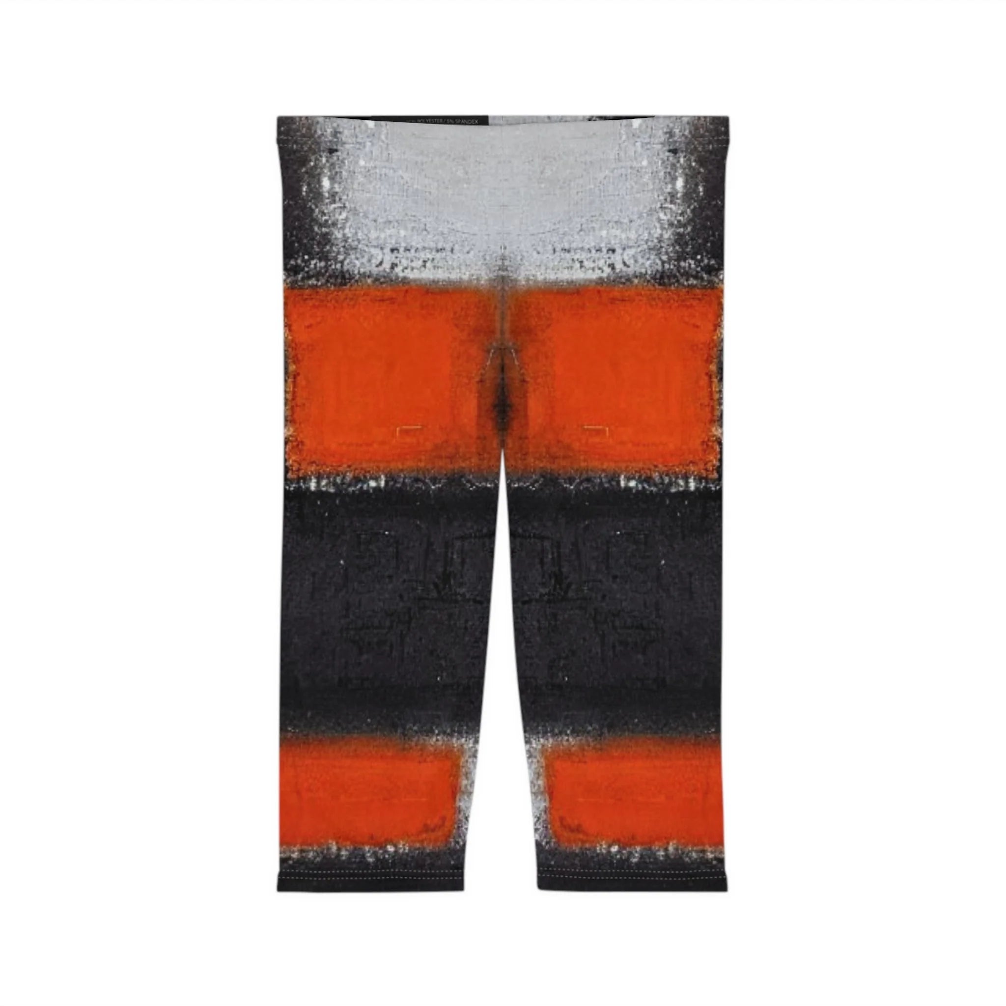 Women’S Capri Leggings RED ORANGE by Queennoble